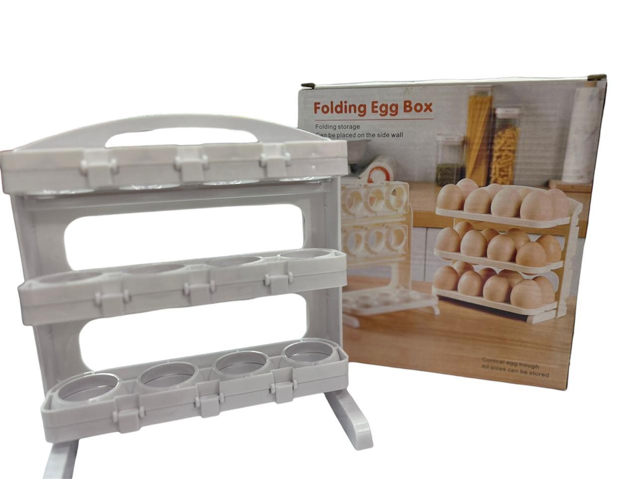 Miniatura 2 de Organizador de huevos 3 niveles plegable